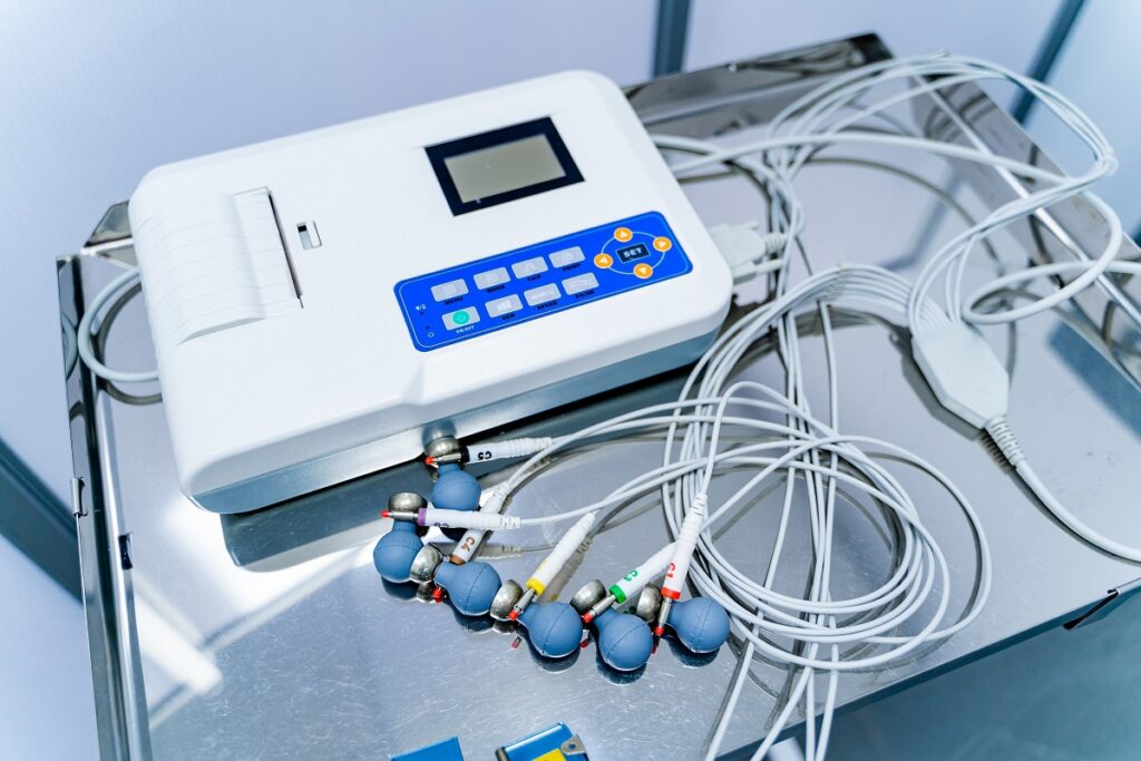 special,equipment,in,clinic.,cardiology,appointment,and,medicine,concept.,electrocardiogram.